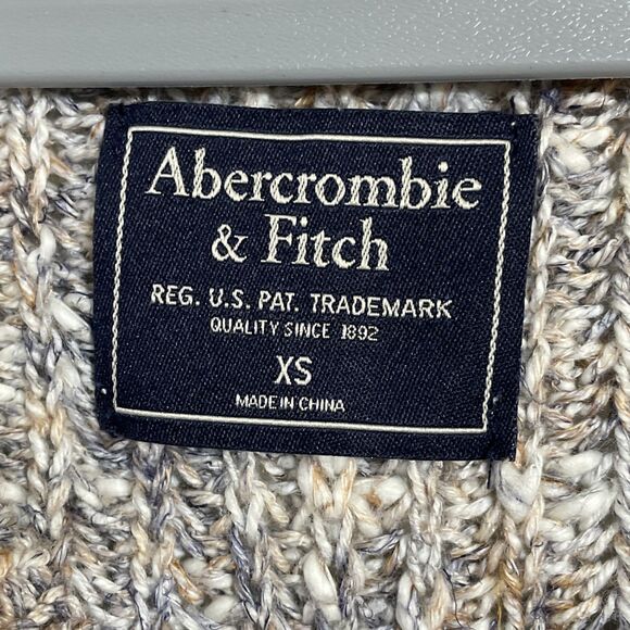 Abercrombie & Fitch Multicolor Knit Sweater Cotton Linen Women’s Size XS - Picture 4 of 8